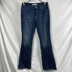 Levis 515 Bootcut Jeans Womens 10 32x32 Flare Mid‎ Rise Dark Wash